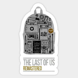 The Last of Us Ellie's backpack design Sticker